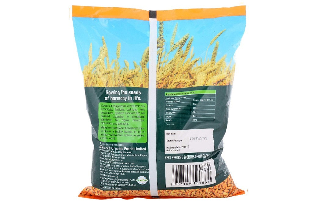 Down To Earth Organic Wheat Chakki Atta    Pack  5 kilogram